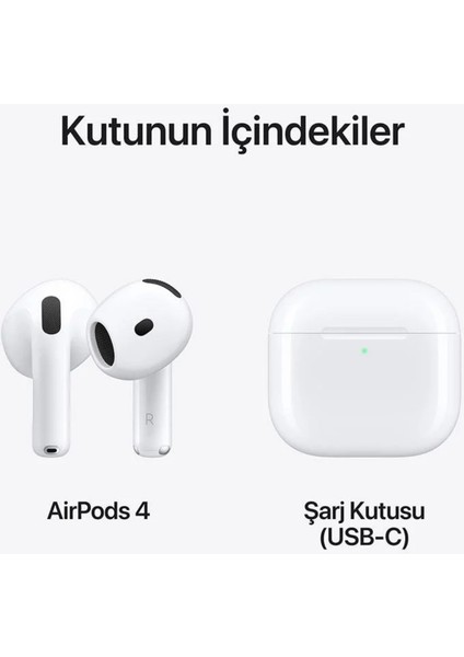 AirPods 4 Tarzı Tws Bluetooth Kulaklık – Mikrofonlu, Dokunmatik, şarjlı