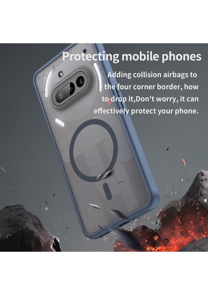 Nothing Phone 3A Telefon Kılıfı, Manyetik Darbeye Dayanıklı Telefon Kılıfı, Şeffaf Hibrit Kapak Nothing Phone 3A (Yurt Dışından) fiyatları