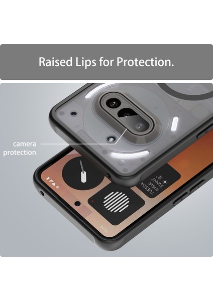 Nothing Phone 3A Telefon Kılıfı, Manyetik Darbeye Dayanıklı Telefon Kılıfı, Şeffaf Hibrit Kapak Nothing Phone 3A (Yurt Dışından) fırsatları