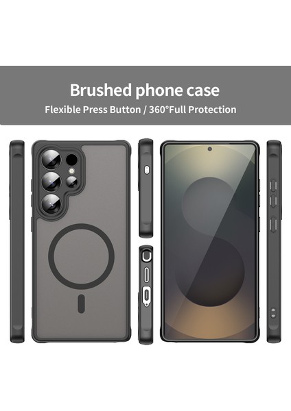 Samsung Galaxy S24 Ultra Telefon Kılıfı, Manyetik Darbeye Dayanıklı Telefon Kılıfı, Şeffaf Hibrit Kapak Samsung Galaxy S24 Ultra (Yurt Dışından) fiyatları