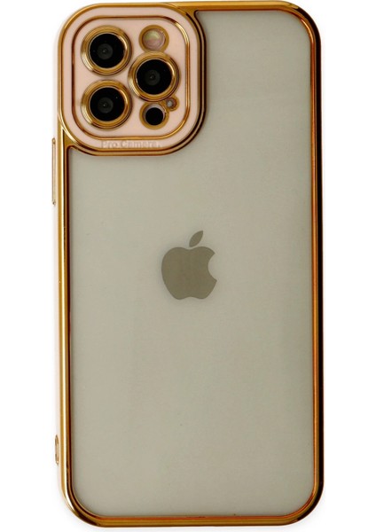 Iphone 12 Pro Kılıf Liva Lens Silikon - Rose Dpmah