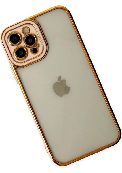 Iphone 12 Pro Kılıf Liva Lens Silikon - Rose Dpmah