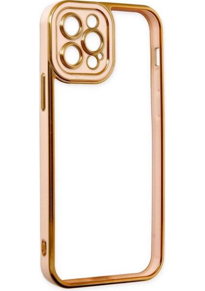 Iphone 12 Pro Kılıf Liva Lens Silikon - Rose Dpmah