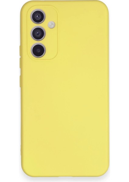 Samsung Galaxy A54 5g Kılıf Nano Içi Kadife Silikon - Sarı Dpmah