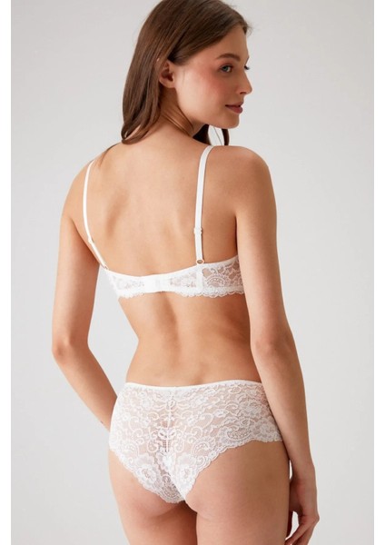 Balenli Tül Işlemeli Kapsız Sütyen Takım modelleri