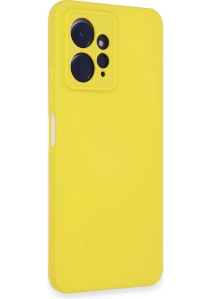 Xiaomi Redmi Note 12 4g Kılıf Nano Içi Kadife Silikon - Sarı Dpmah