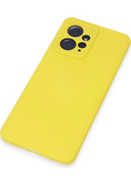 Xiaomi Redmi Note 12 4g Kılıf Nano Içi Kadife Silikon - Sarı Dpmah