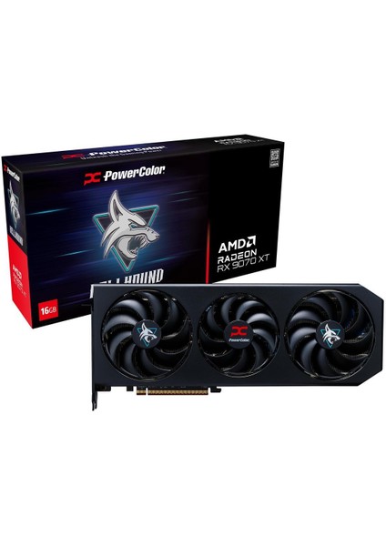 Hellhound Radeon RX9070XT 16G-L-OC Gddr6 256BIT Gaming (Oyuncu) Ekran Kartı