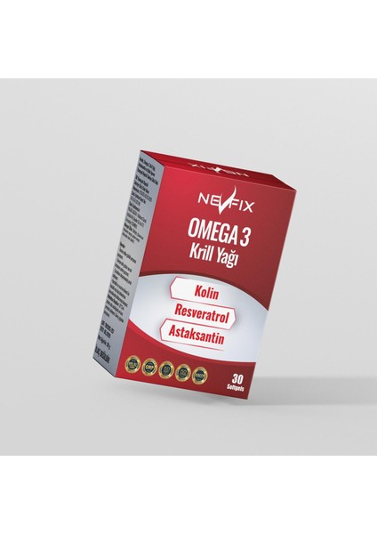 Krill Oil Omega Resveratrol Astaksantin 30 Softgels