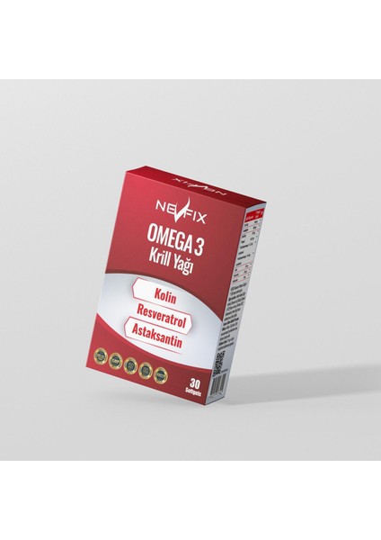 Krill Oil Omega Resveratrol Astaksantin 30 Softgels