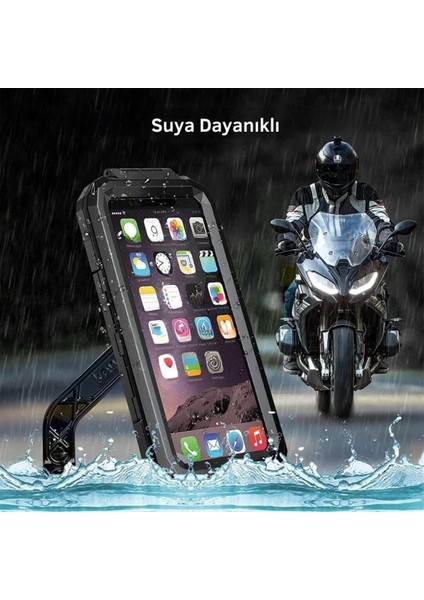 M18 -53 Döküm Ayna Dibi Bağlantılı Su Geçirmez Telefon Tutucu