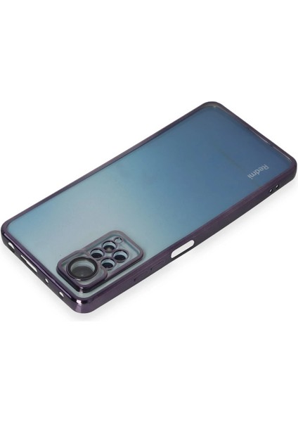 Xiaomi Redmi Note 12 Pro 4g Kılıf Razer Lensli Silikon - Mor Dpmah