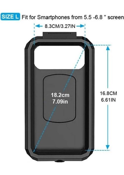M18 -54 Gidon Bağlantılı Su Geçirmez Telefon Tutucu
