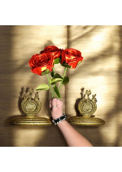 Dekoratif Saten Kurdele Solmayan 3'lü Özel Hediye Gül Çiçek Sevgiliye Arkadaşa (Vazo Dahil Değildir) fiyatları