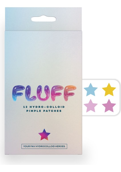 Hydro-Stars Pimple Patches, Colorful Yıldız 12'li Akne Bandı