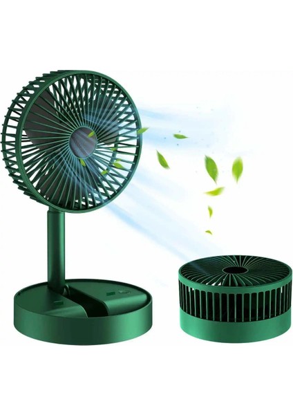 F16 Şarjlı Katlanır Karışık Renk 3 Kademeli Taşınabilir Masaüstü Usb Fan