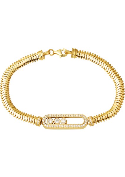 Jesika 14 Ayar Balıksırtı Altın Bileklik