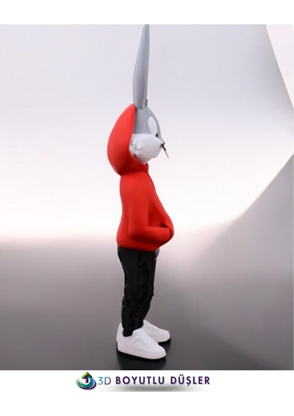 Bugs Bunny Figürü - Renkli - Özel Tasarım 36 cm (Kırmızı) fiyatları