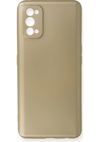 Realme 7 Pro Kılıf First Silikon - Gold Dpmah