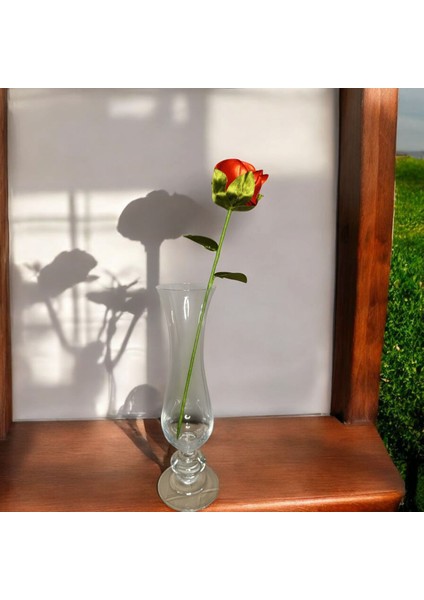 Dekoratif Saten Kurdele Solmayan Tek Özel Hediye Gül Çiçek Sevgiliye Arkadaşa (Vazo Dahil Değildir) fiyatları