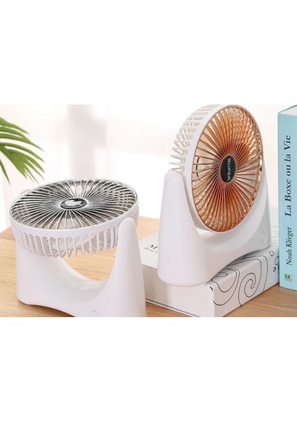 F20 Karışık Renk 3 Kademeli Şarjlı Taşınabilir Masaüstü Usb Fan Vantilatör modelleri