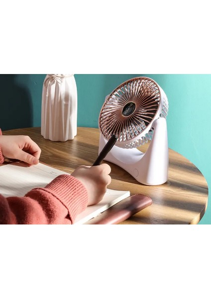 F20 Karışık Renk 3 Kademeli Şarjlı Taşınabilir Masaüstü Usb Fan Vantilatör fırsatları