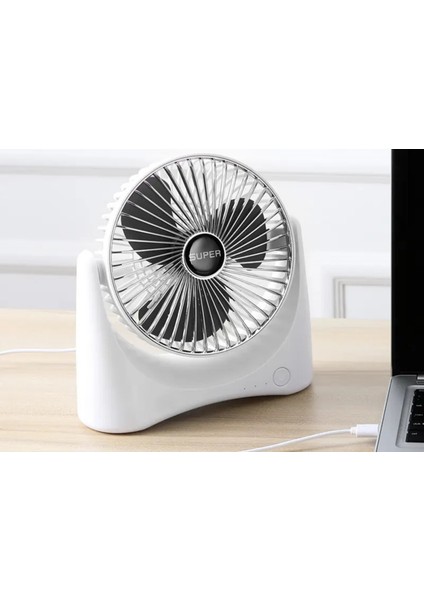 F20 Karışık Renk 3 Kademeli Şarjlı Taşınabilir Masaüstü Usb Fan Vantilatör indirimleri