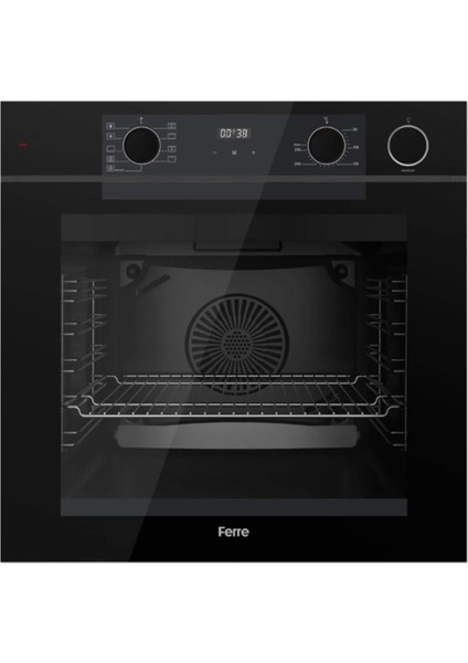 Artline Fryart & Steamart QEP64CS Siyah Cam Ankastre Fırın