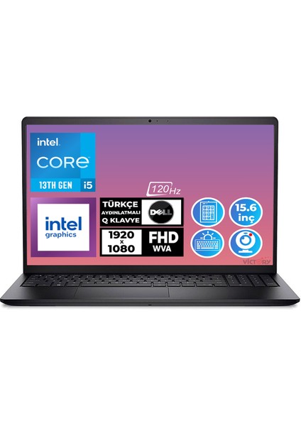 Vostro 3530 I5-1334U 16GB 512GB SSD 15.6" Fhd W11P Taşınabilir Bilgisayar N3404PVNB3530U 007
