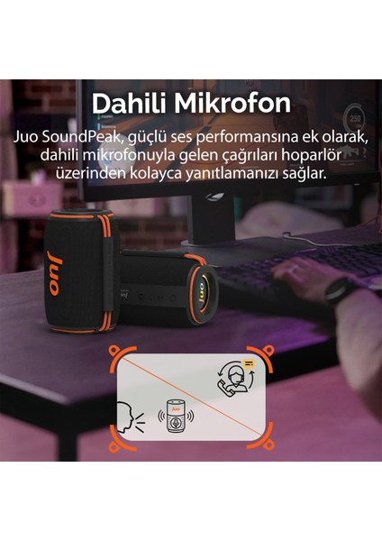Soundpeak Flex 10W Rgb Bluetooth Hoparlör Kablosuz Taşınabilir Speaker