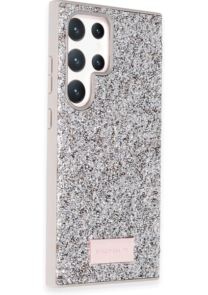 Samsung Galaxy S24 Ultra Bright Simli Kapak - Gümüş Dpmah fiyatları