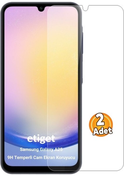 Samsung Galaxy A25 Temperli 9H Cam Ekran Koruyucu (2 ADET)