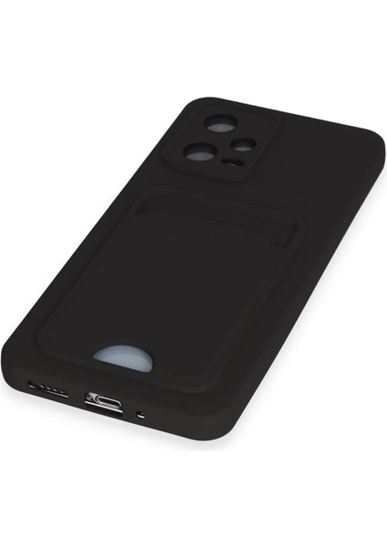 Xiaomi Poco X5 5g Kılıf Kelvin Kartvizitli Silikon - Siyah Dpmah
