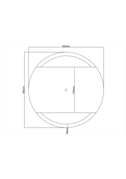 Lamba Tavan Gobegi 23-MOTIFLI-OVAL-95CM-CAP-DIS-CITALI