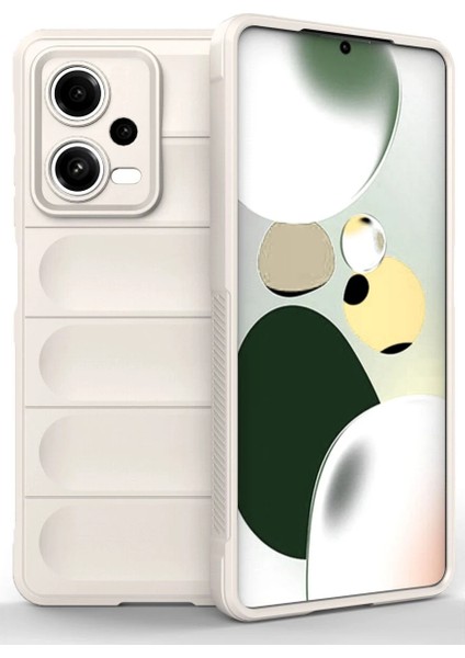 Xiaomi Poco X5 5g Kılıf Optimum Silikon - Krem Dpmah
