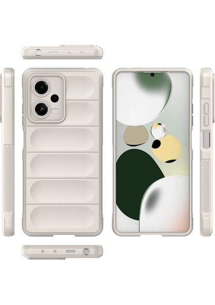 Xiaomi Poco X5 5g Kılıf Optimum Silikon - Krem Dpmah