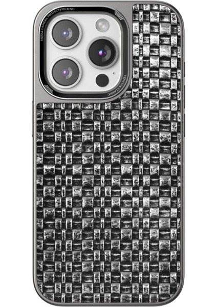 Apple iPhone 15 Pro Kabartma Parlak Taş Detaylı Kadife Iç Astarlı Brilliant Kapak Kılıf fiyatları