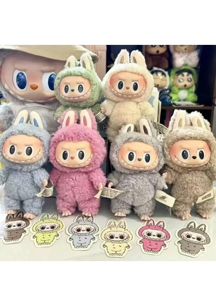 17 cm Labubu Canavarlar Kahve Lisa Seme Kalp Macarrr Vinil Taban Serisi Trendy Oyuncak Süslemeleri Doğum Günü Hediyeleri fiyatları