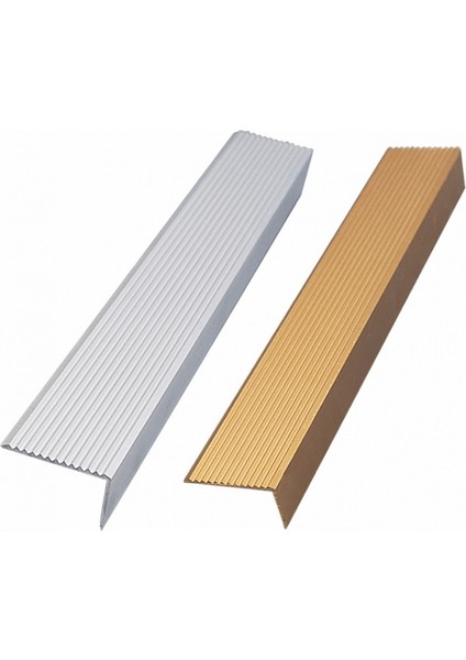 L Model Metal Merdiven Basamak Profili Çıtası Köşebent Bitim Profil Altın Gold Rengi 4cm*2cm*2.7m modelleri