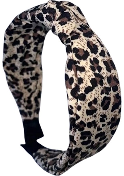 Karışık Renk Leopar Desenli Taç