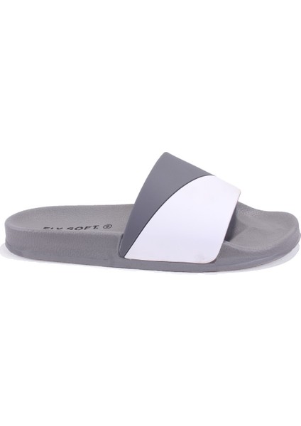 S263071 Gri Beyazı Günlük Ortopedik Erkek Spor Terlik fiyatları