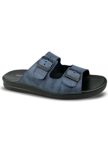 Erkek Çift Kemerli Rahat Terlik Grande-5