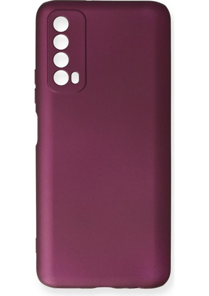 Huawei P Smart 2021 Kılıf First Silikon - Mürdüm Dpmah