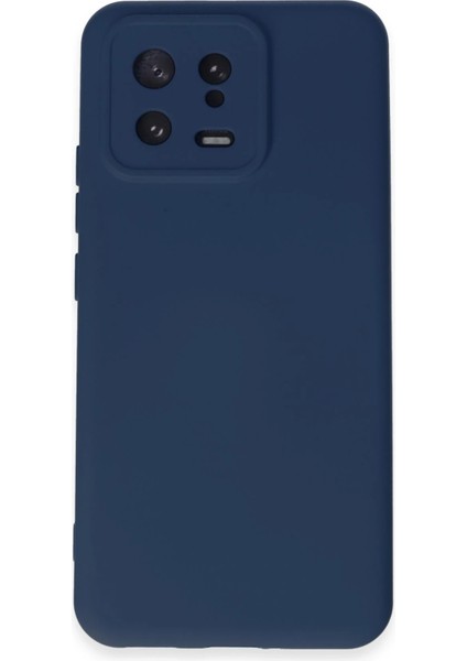 Xiaomi Mi 13 Kılıf Nano Içi Kadife Silikon - Lacivert Dpmah
