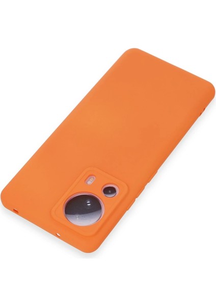 Xiaomi Mi 13 Lite Kılıf Nano Içi Kadife Silikon - Turuncu Dpmah modelleri