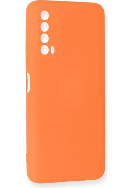 Huawei P Smart 2021 Kılıf Nano Içi Kadife Silikon - Turuncu Dpmah
