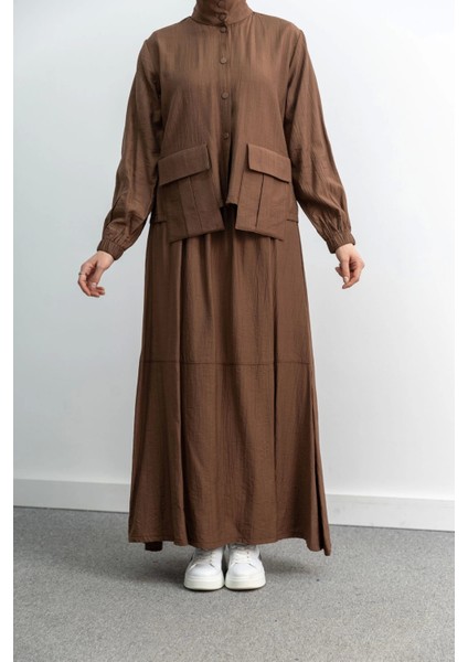 100 Etekli Takım - Koyu Vizon