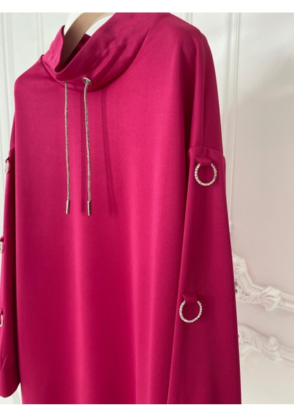 Taşlı Kordonlu Halka Aksesuarlı Tunik fiyatları