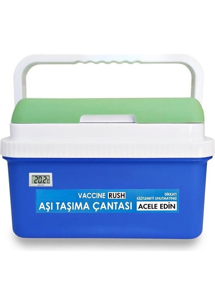 9 Lt Aşı Nakil Çantası – Soğuk Zincir Taşıma Kutusu – Güvenlikli Tıbbi Termal Kutu