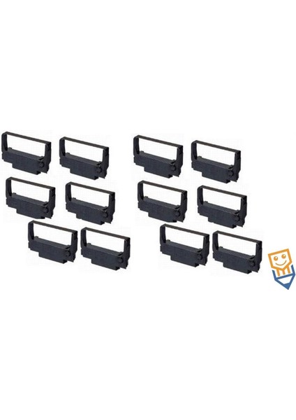 Epson Erc 30 34 38 Muadil Şerit Siyah 12'li Paket